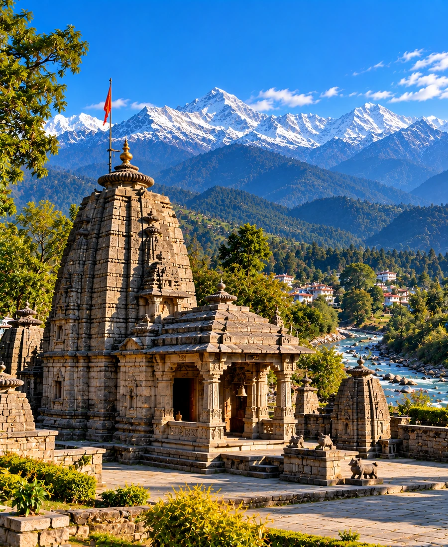 Baijnath landscape in Uttarakhand