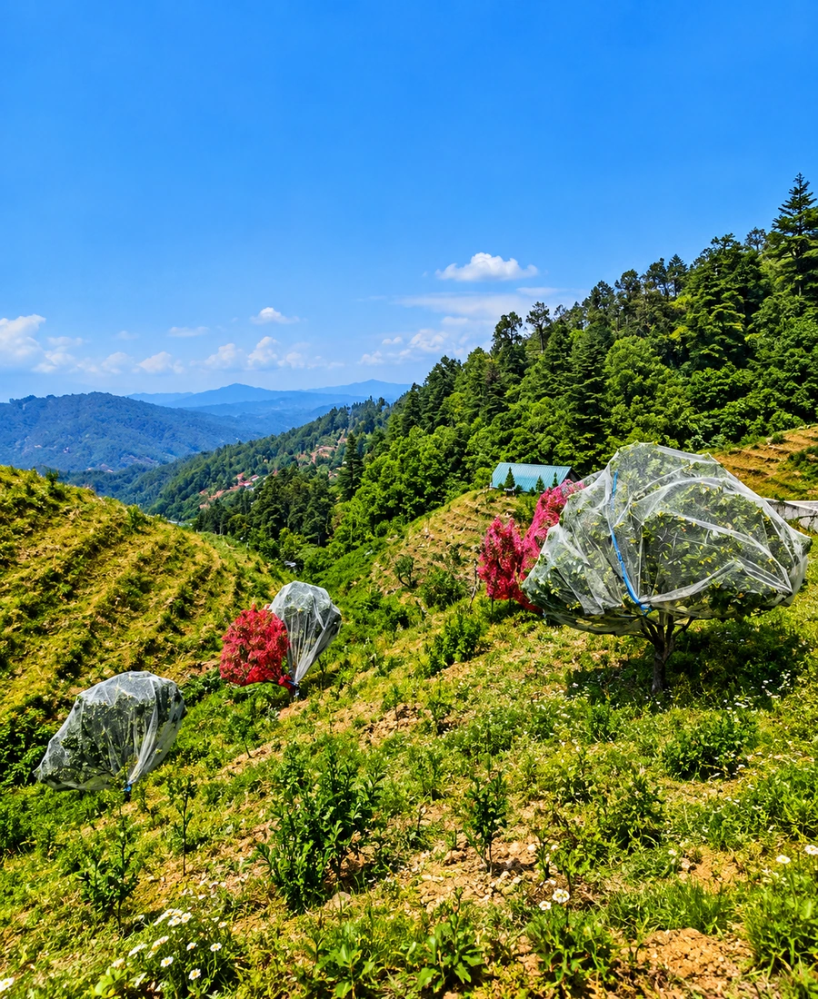 Ranikhet landscape in Uttarakhand
