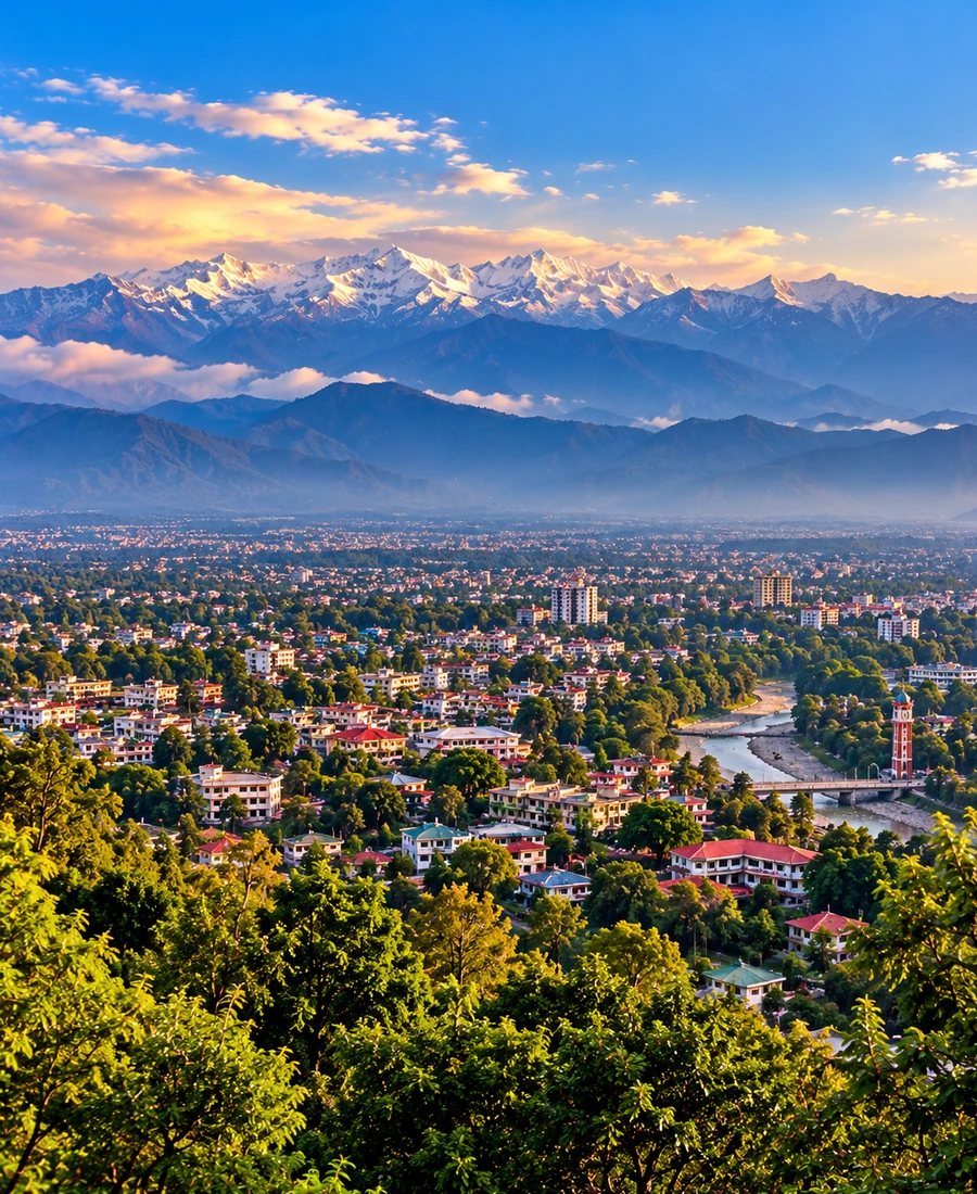 Dehradun landscape in Uttarakhand