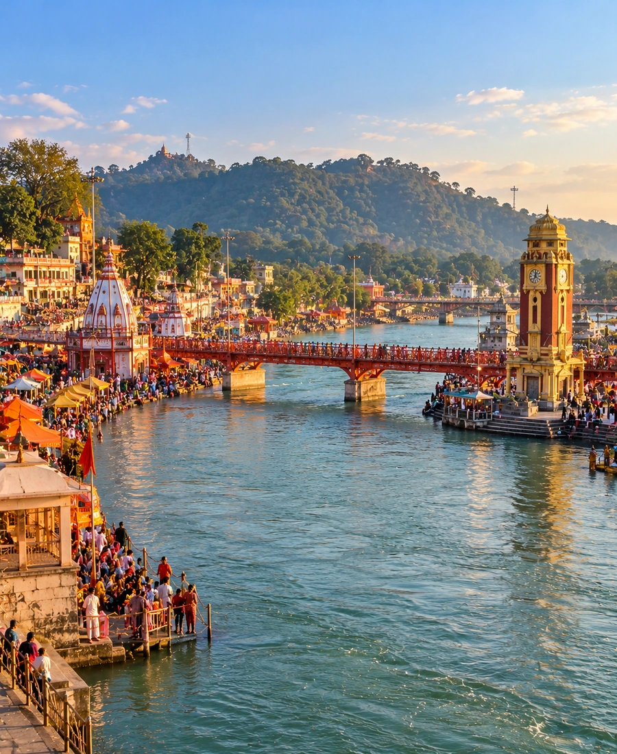 Haridwar landscape in Uttarakhand