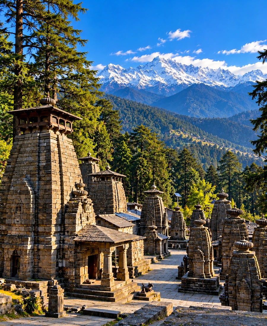 Jageshwar landscape in Uttarakhand