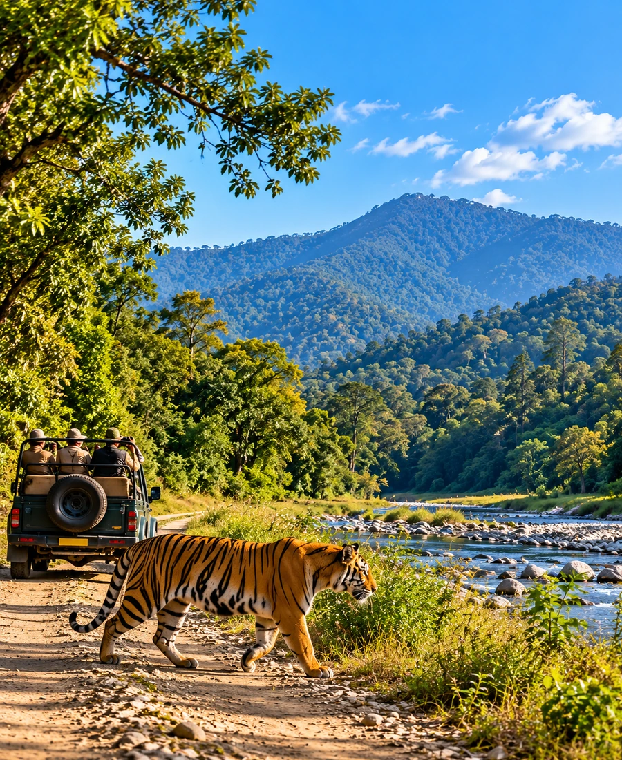Jim Corbett landscape in Uttarakhand