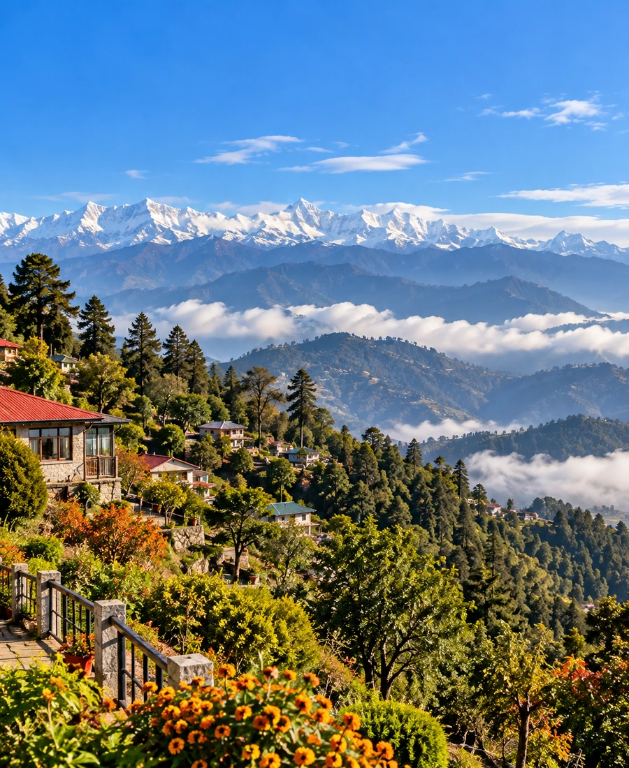 Mukteshwar landscape in Uttarakhand