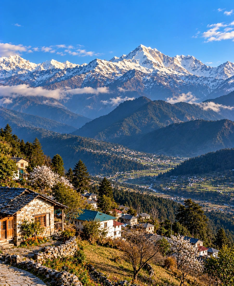 Munsiyari landscape in Uttarakhand