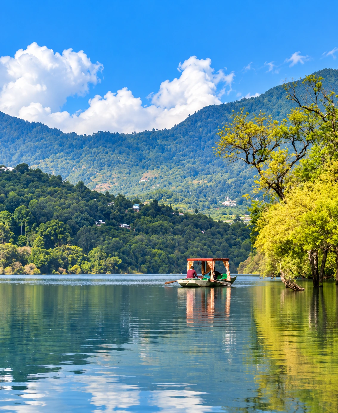 Naukuchiatal landscape in Uttarakhand